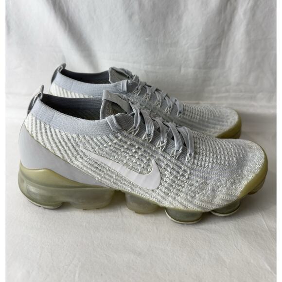 Nike Women’s Air VaporMax Flyknit 3 Gray Running Shoes Sneakers Size 8.5 - Picture 2 of 13